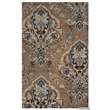 Alora Decor Sareena 8' Round Ornamental Brown/Dk Brown/Blue/Khaki/Tan Area Rug