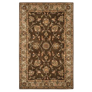 Alora Decor Sareena 5' x 8' Border Brown/Dk Taupe/Sage/Blue/Rust/Tan Area Rug