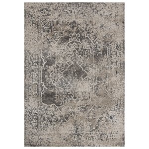 Alora Decor Venice 5'3&quotx7'6&quot Broken Beige/Brown/Ivory Power-Loomed Area Rug