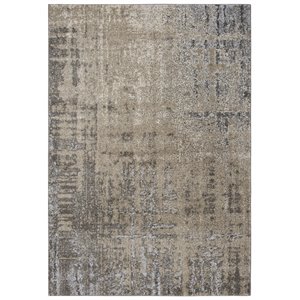 Alora Decor Venice 3'11&quot x 5'6&quot Beige/Silver/ Taupe Power-Loomed Area Rug
