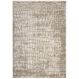 Alora Decor Venice 8'10&quotx11'10&quot Abstract Beige/Brown/Ivory Power-Loomed Area Rug