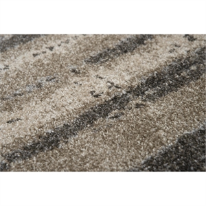 Alora Decor Venice 7'10&quotx9'10&quot Abstract Beige/Beige/Taupe Power-Loomed Area Rug