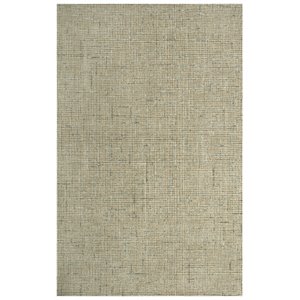 Alora Decor Zion 8'6&quot x 11'6&quot Checked/Solid Beige/Ivory Hand-Tufted Area Rug
