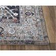 Alora Decor Sanction 8' x 10' Black/Black/Multi Color Power-Loomed Area Rug