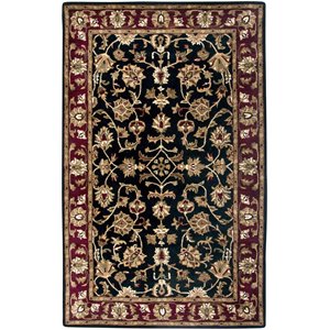 alora decor sareena 8' x 10' border black burgundy sage tan off white area rug