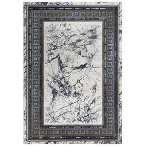 Alora Decor Spring 7'10&quot x 9'10&quot Black/Beige/Black/Gray/Brown Rug