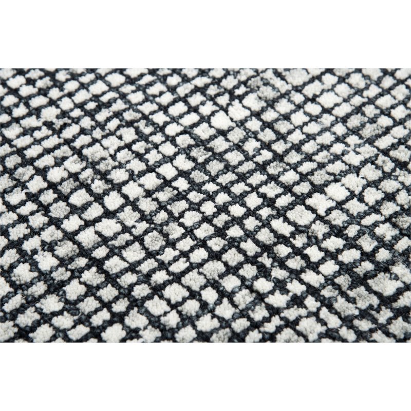 Alora Decor Storm 3' x 5' Tweed Black/Beige Hand-Tufted Area Rug