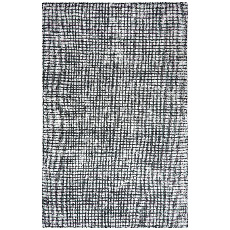 Alora Decor Storm 3' x 5' Tweed Black/Beige Hand-Tufted Area Rug