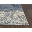 Alora Decor Radiant 10' x 13' Abstract Blue/Ivory/Gray Hybrid Area Rug