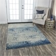 Alora Decor Radiant 5' x 8' Abstract Blue/Ivory/Gray Hybrid Area Rug