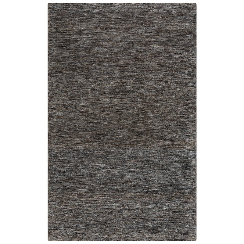 Alora Decor Winston 5' x 8' Speckled Solid Charcoal/black/Grey Area Rug