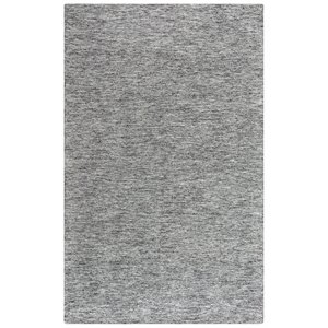 Alora Decor Winston 7'9&quot x 9'9&quot Speckled Solid Gray/Charcoal/Black Area Rug