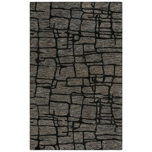 Alora Decor Winston 5' x 8' Geometric Charcoal/black/Grey Hand-Tufted Area Rug