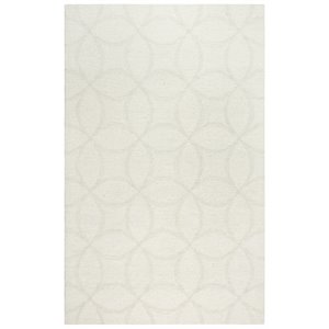 Alora Decor Peace 5' x 7'6&quot Geometric Ivory/White/Cream Hand-Tufted Area Rug