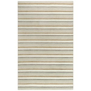 Alora Decor Rivera 8'9&quot x 11'9&quot Stripe Ivory/Beige/Brown Hand-Tufted Area Rug