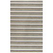 Alora Decor Rivera 5' x 8' Stripe Ivory/Beige/Charcoal Hand-Tufted Area Rug