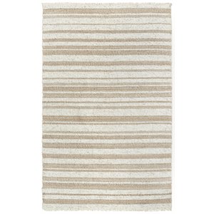 Alora Decor Sun 8'6&quot x 11'6&quot Stripe Ivory/Beige Woven Area Rug