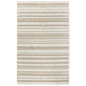 Alora Decor Sun 5'  x 7'6&quot Stripe Ivory/Beige Woven Area Rug