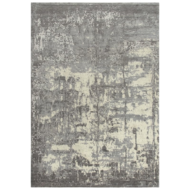 Alora Decor Radiant 10' x 13' Abstract Gray/Ivory/Gray Hybrid Area Rug