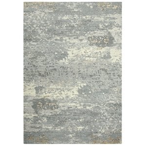 Alora Decor Radiant 10' x 13' Abstract Gray/Ivory/Gray Hybrid Area Rug