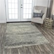 Alora Decor Radiant 8' x 10' Abstract Gray/Ivory/Gray Hybrid Area Rug