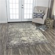 Alora Decor Radiant 9' x 12' Abstract Gray/Ivory/Gray Hybrid Area Rug