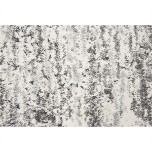 Alora Decor Venice 6'7&quot x 9'6&quot Ivory /Silver/ Taupe Power-Loomed Area Rug