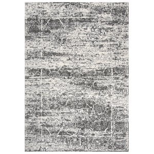 Alora Decor Venice 7'10&quotx9'10&quot Ivory /Silver/ Taupe Power-Loomed Area Rug