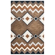 Alora Decor Pueblo 8' x 10' Tribal Multi/Navy/Dk Taupe/Camel Area Rug