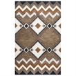 Alora Decor Pueblo 8' x 10' Tribal Multi/Navy/Dk Taupe/Camel Area Rug