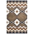 Alora Decor Pueblo 3' x 5' Tribal Multi/Navy/Dk Taupe/Camel Area Rug
