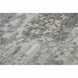 Alora Decor Radiant 9' x 12' Abstract Gray/Ivory/Gray Hybrid Area Rug