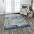 Alora Decor Radiant 5' x 8' Abstract Gray/Ivory/Gray Hybrid Area Rug