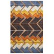 Alora Decor Pueblo 3' x 5' Tribal Multi Blue Off White Gold Rust Area Rug