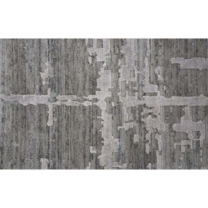 Alora Decor Radiant 8' x 10' Abstract Gray/Lt. Gray Hybrid Area Rug