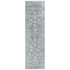 Alora Decor Radiant 2'6&quot x 10' Classic Gray/Silver Hybrid Area Rug
