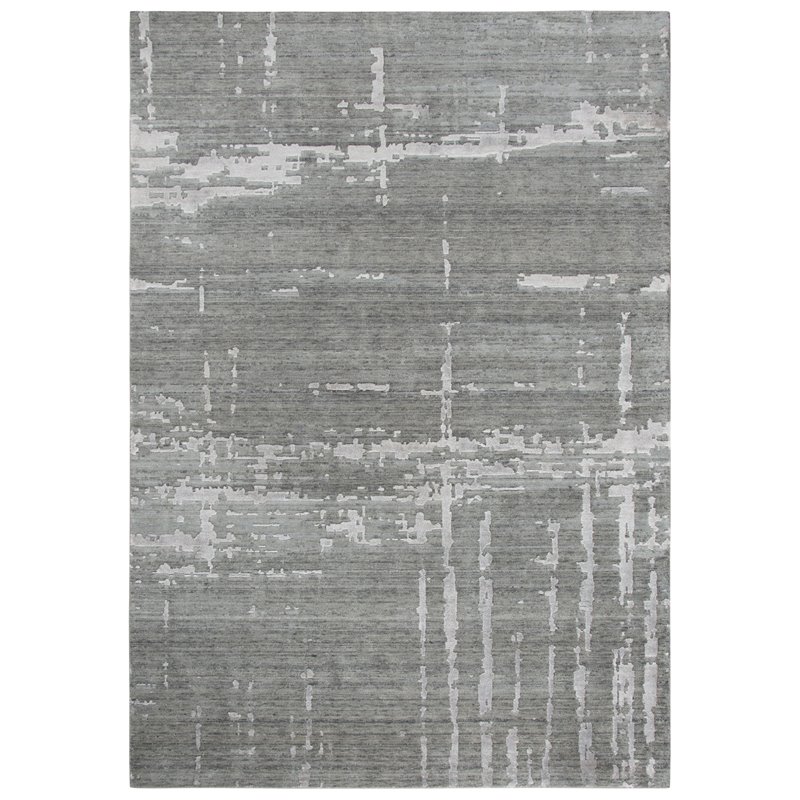 Alora Decor Radiant 5' x 8' Abstract Gray/Lt. Gray Hybrid Area Rug