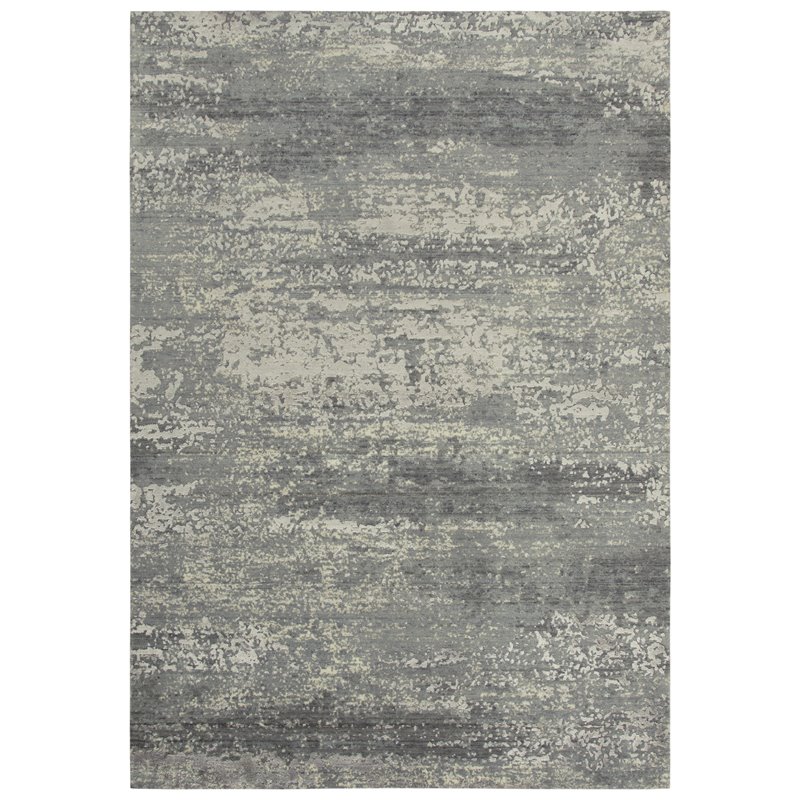 Alora Decor Radiant 10' x 13' Abstract Gray/Ivory Hybrid Area Rug