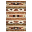 Alora Decor Ryder 3' x 5' Tribal Multi/Brown/Blue/Gold/Khaki Area Rug