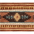 Alora Decor Ryder 3' x 5' Tribal Multi/Brown/Blue/Gold/Khaki Area Rug