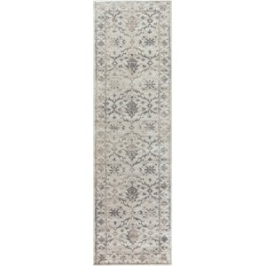 Alora Decor Swagger 2'3&quot x 7'7&quot Floral Natural/Beige/Tan/Gray Area Rug