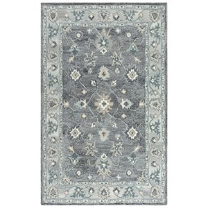 Alora Decor Spirit 5' x7'6&quot Classical Gray/Beige Hand Tufted Area Rug