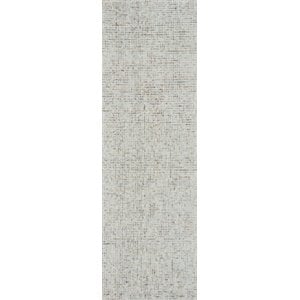 Alora Decor Storm 2'6&quot x 8' Tweed Lt. Gray/Beige Hand-Tufted Area Rug