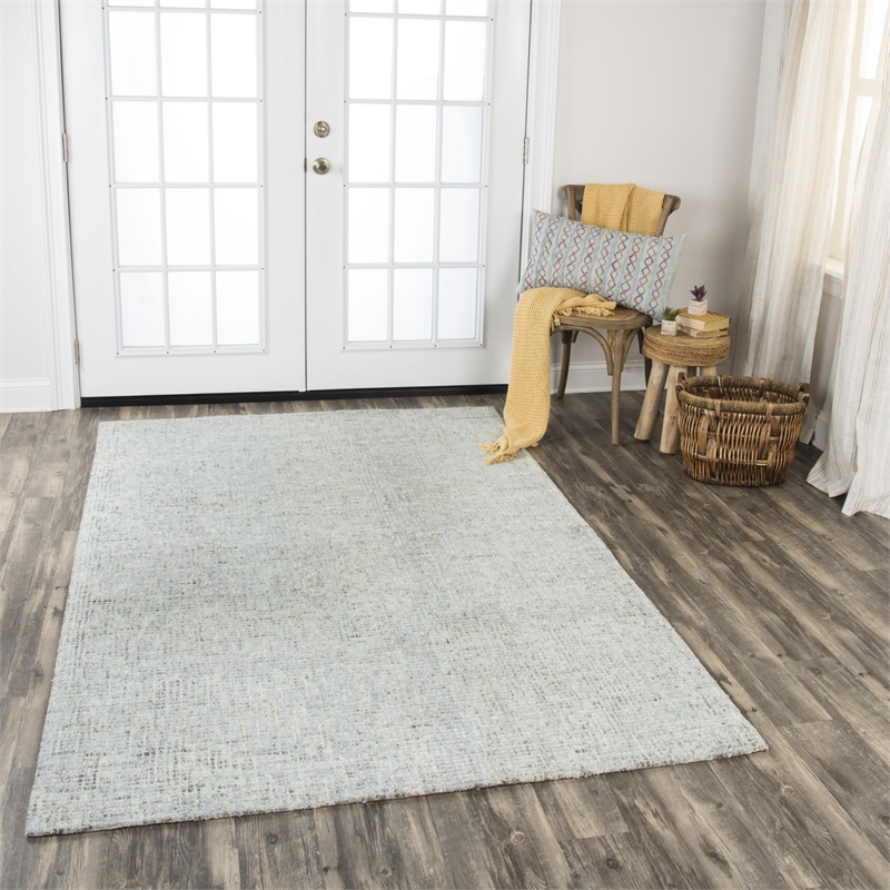 Alora Decor Storm 5' x 8' Tweed Lt. Gray/Beige Hand-Tufted Area Rug