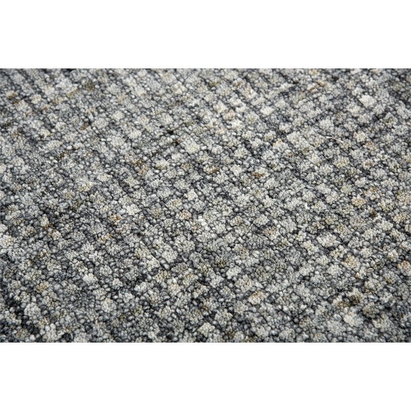 Alora Decor Storm 3' x 5' Tweed Dk Gray/Beige Hand-Tufted Area Rug
