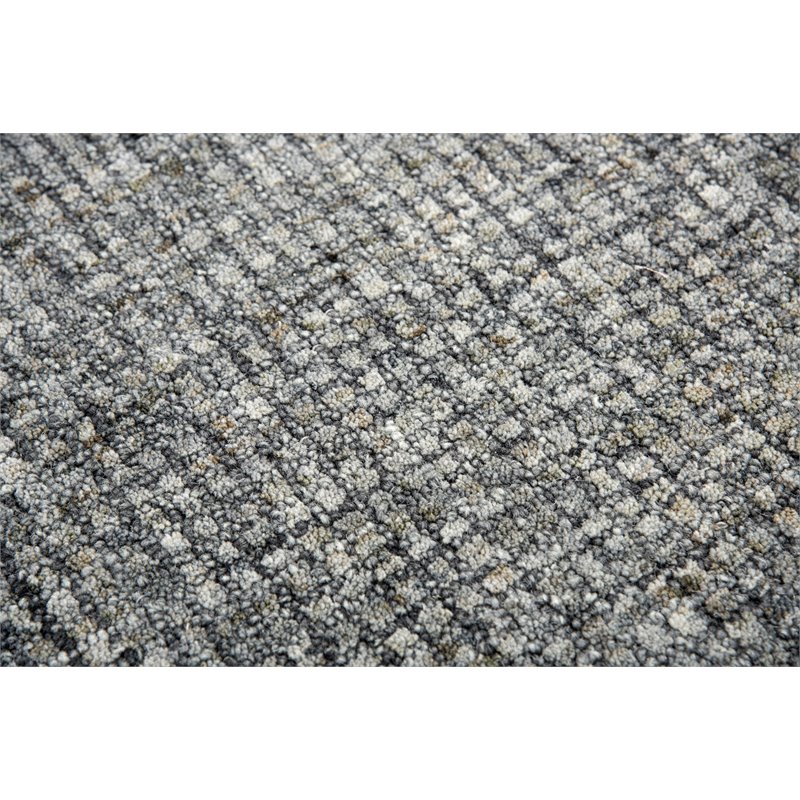 Alora Decor Storm 5' x 8' Tweed Dk Gray/Beige Hand-Tufted Area Rug
