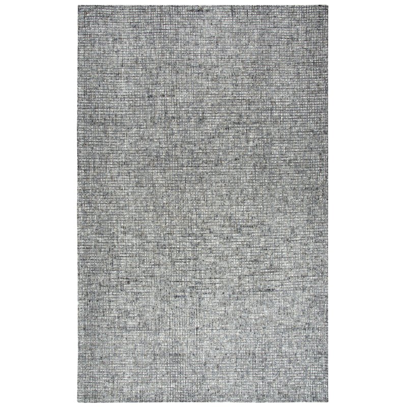Alora Decor Storm 5' x 8' Tweed Dk Gray/Beige Hand-Tufted Area Rug
