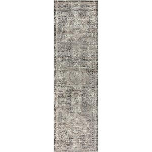 Alora Decor Swagger 2'3&quot x 7'7&quot Distress Gray/Natural/Tan/Dk Gray Area Rug