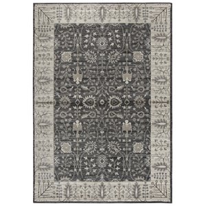 Alora Decor Swagger 6'7&quot x 9'6&quot Distress Gray/Taupe/Black/Natural Rug