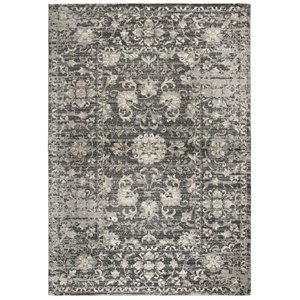 Alora Decor Swagger 7'10&quot x 10'10&quot Floral Gray/Dk Gray/Tan/Ivory/Black Rug